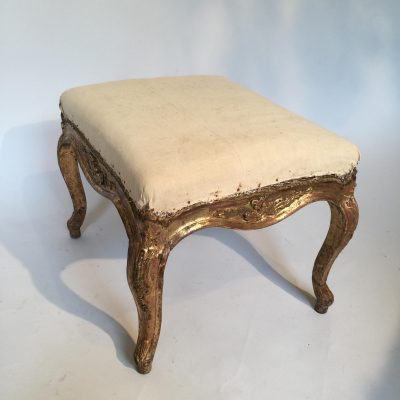 Tabouret doré d’époque XVIII ème siècle.