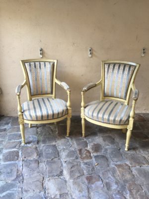 Paire de fauteuil d’époque Directoire.