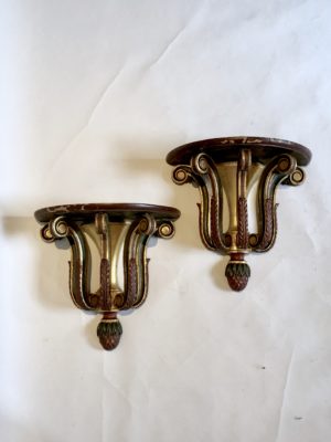 Paire de console d’applique d’époque XVIII éme siècle.