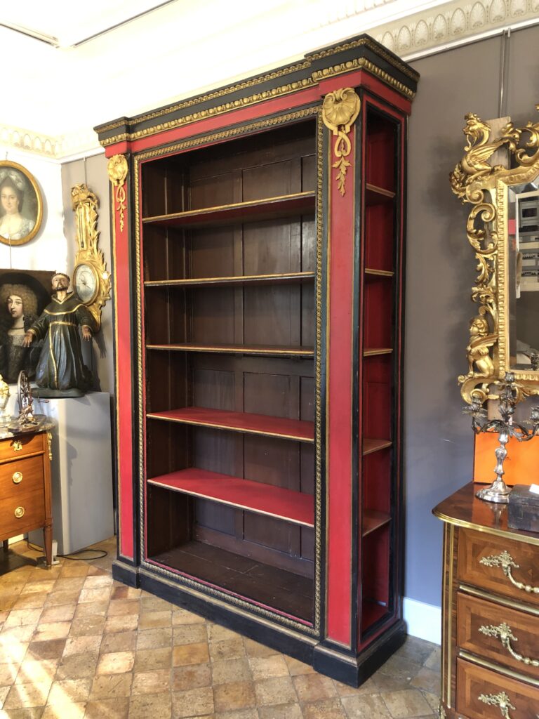 Bibliotheque de style Louis XVI d’époque Napoleon III. 6800€.